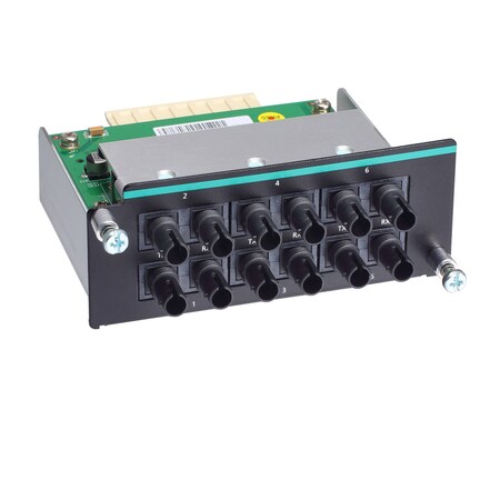 Moxa Fast Eth. Module W/ 6 Multi-Mode 100BasefxPorts W/ St, Im-6700A-6Mst IM-6700A-6MST